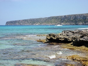 Klippor vid Formentera