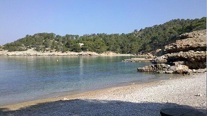 Strand på Ibiza