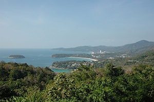 Utsikt flera stränder Phuket