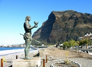 Staty vid La Gomeras kust