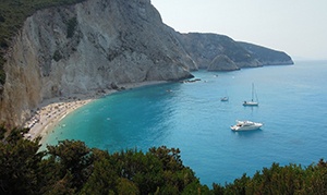 Strand på Lefkas