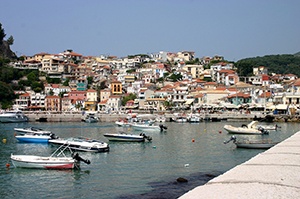 Lefkas hamn