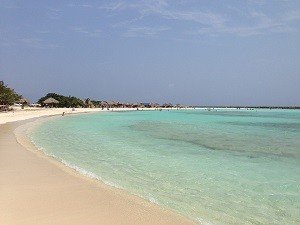 Strand på Aruba